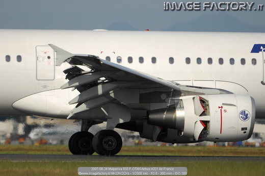 2007-08-24 Malpensa 633 F-GTAN Airbus A321 Air France